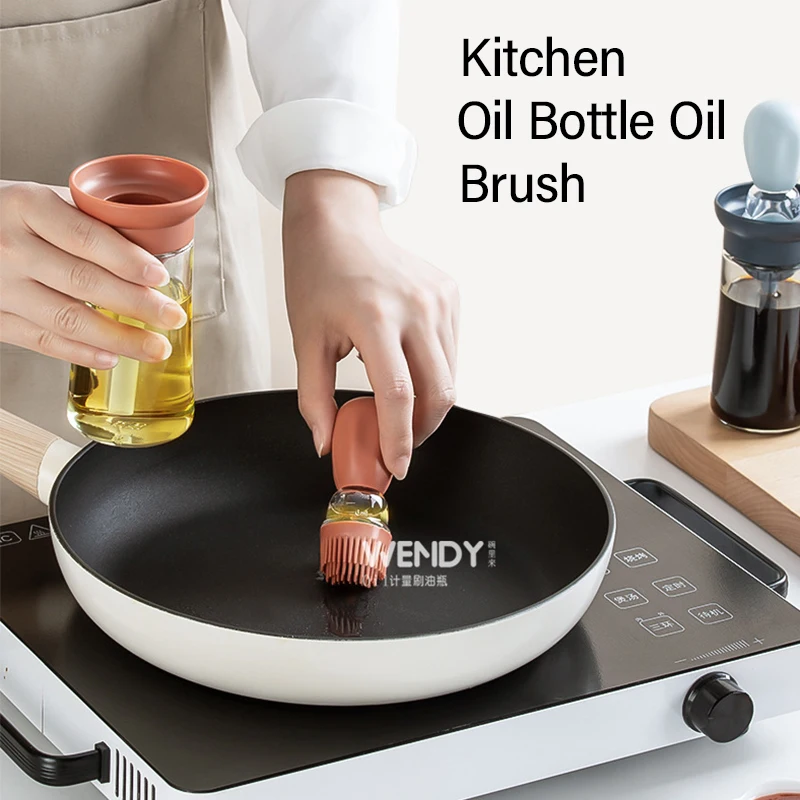 Kitchen Silicone Oil Bottle Oil Brush Baking Barbecue Grill Oil Brush Dispenser Pastry Steak Oil Brushes Kitchen Baking BBQ Tool
Kitchen Silicone Oil Bottle Oil Brush Baking Barbecue Grill Oil Brush Dispenser Pastry Steak Oil Brushes Kitchen Baking BBQ Tool