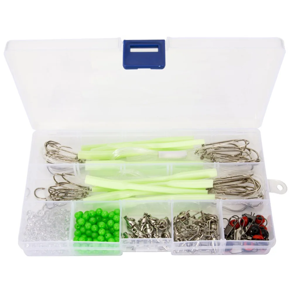 289pcs/set Sea Fishing Accessories Tackle Kit Jig-Hooks Swivels Luminous Pipe Fishing Lure Hook Float Rings Tools Set Pesca
289pcs/set Sea Fishing Accessories Tackle Kit Jig-Hooks Swivels Luminous Pipe Fishing Lure Hook Float Rings Tools Set Pesca