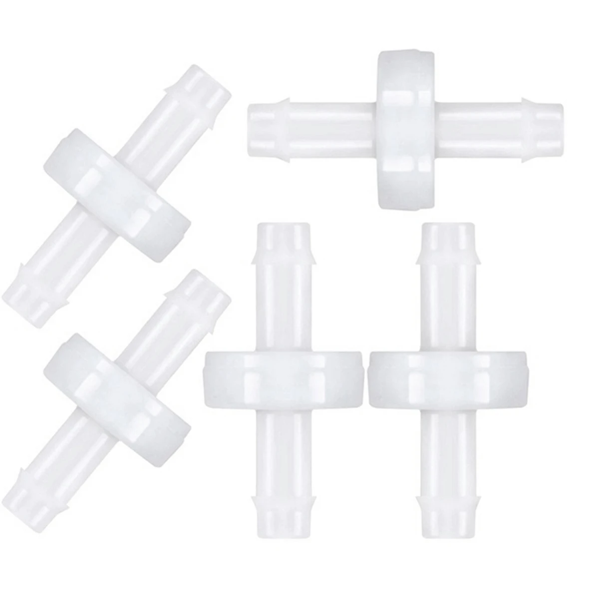 5Pcs Check Valve PVDF Wear-Resistant One-Way Check Valve for Fuel Gas Liquid Air 1/4 Inch 6 mm
5Pcs Check Valve PVDF Wear-Resistant One-Way Check Valve for Fuel Gas Liquid Air 1/4 Inch 6 mm