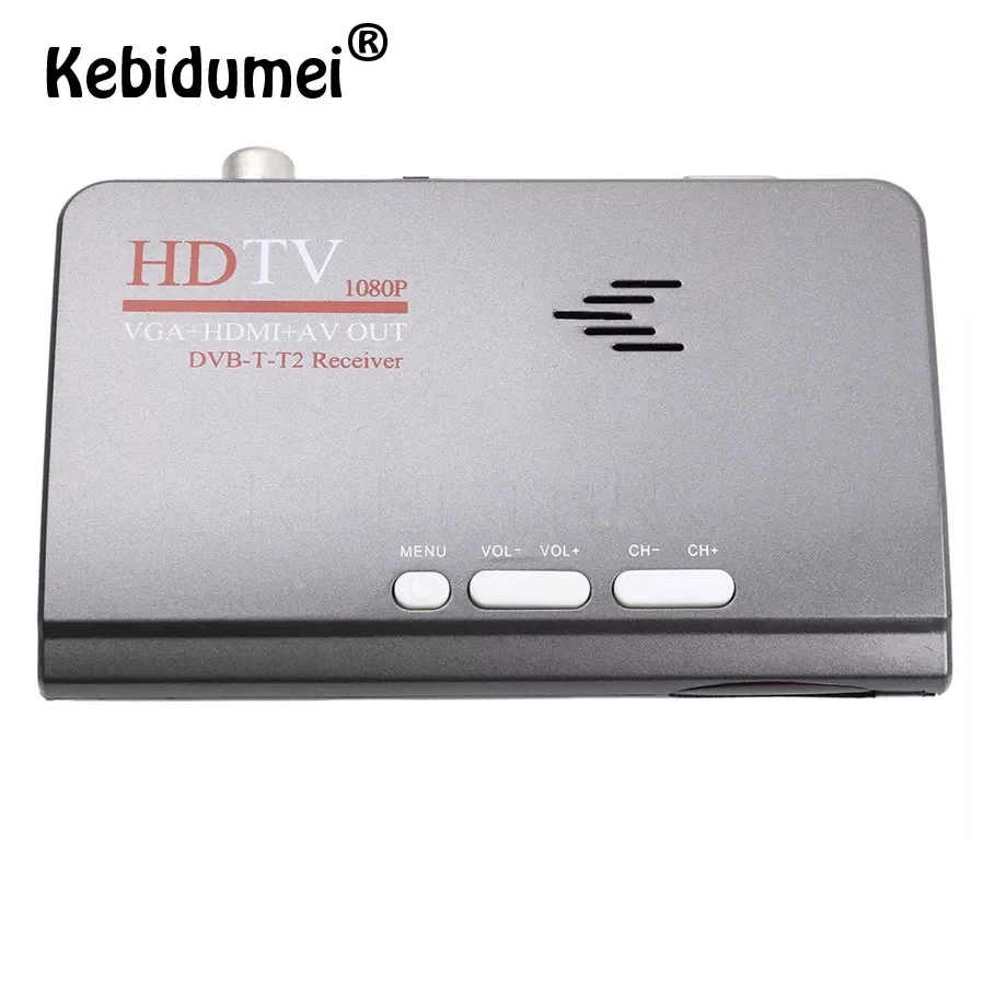 

Kebidumei Digital HDMI-compatible DVB-T T2 DVB-T2 TV Box VGA AV CVBS TV Converter With USB Dvb-T2 Tuner With Remote Control