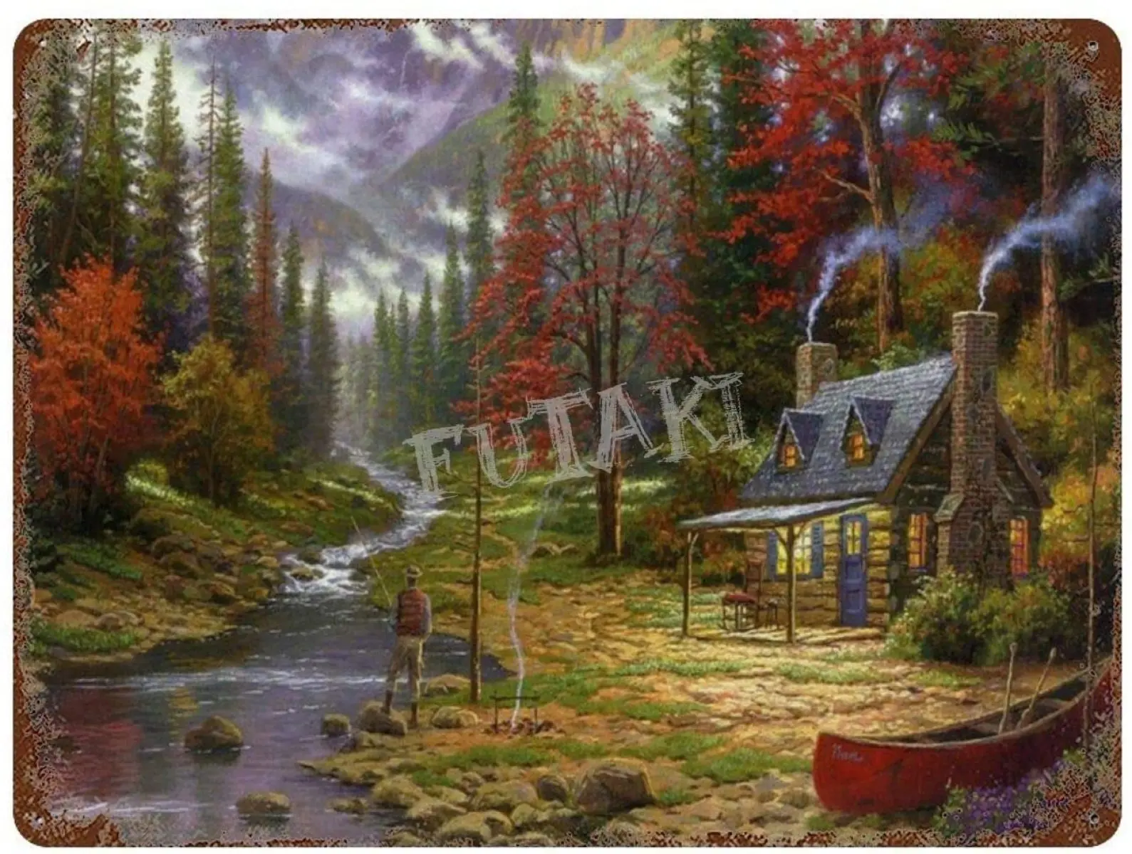 The Good Life by Thomas Kinkade Vintage Tin Sign Art Iron Painting Rusty Poster Decoration Aluminum plaque
The Good Life by Thomas Kinkade Vintage Tin Sign Art Iron Painting Rusty Poster Decoration Aluminum plaque
