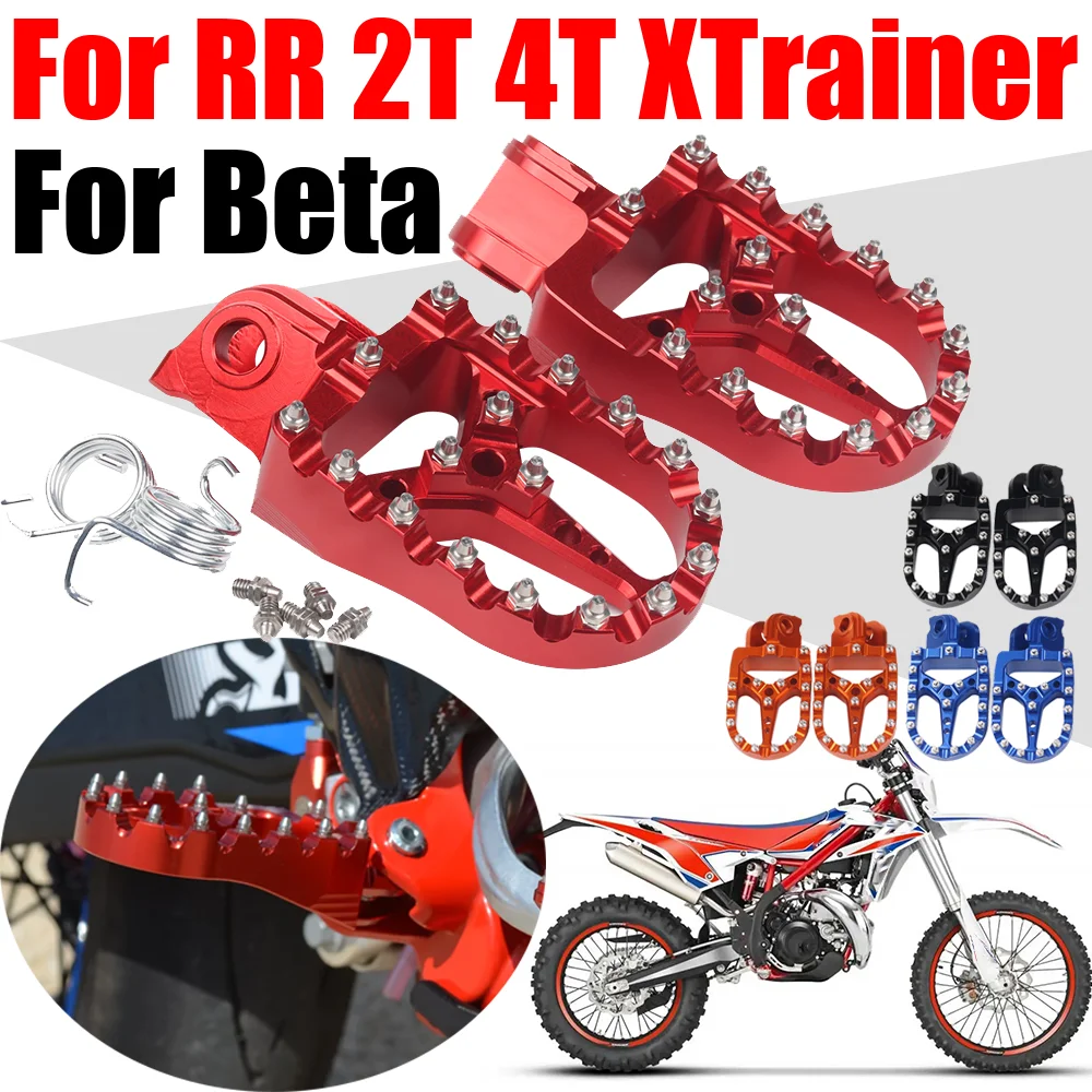 

For Beta 250 300 350 390 400 430 450 480 498 500 520 525 RR 2T RR350 Xtrainer X Trainer Foot Pegs Footrests Footpeg Rests Pedals
