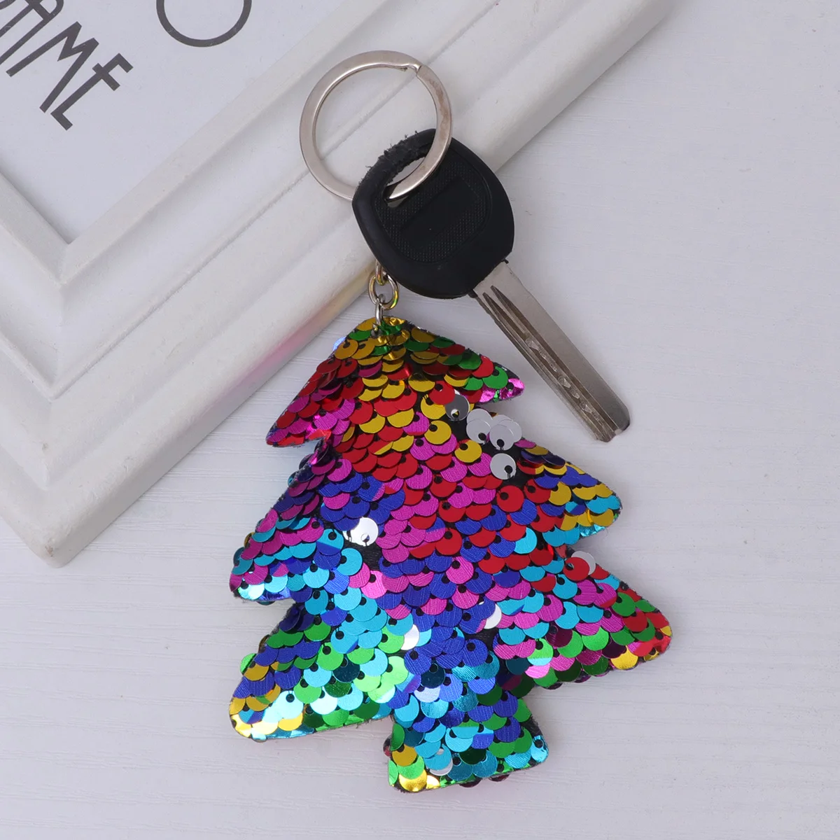 Car Key Ring Holiday Flip Sequin Pendant Glitter Christmas Keychain Purse Charms Rave Neon Key accessories
Car Key Ring Holiday Flip Sequin Pendant Glitter Christmas Keychain Purse Charms Rave Neon Key accessories
