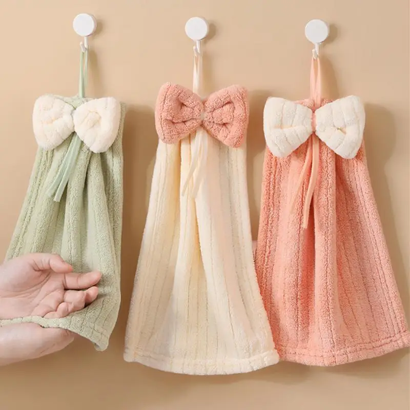 Kawaii Cute Bowknot Coral Velvet Hand Towel Soft Wipe Dishcloths Hanging Absorbent Cloth Soft Kitchen Tools Bathroom Accessories
Kawaii Cute Bowknot Coral Velvet Hand Towel Soft Wipe Dishcloths Hanging Absorbent Cloth Soft Kitchen Tools Bathroom Accessories