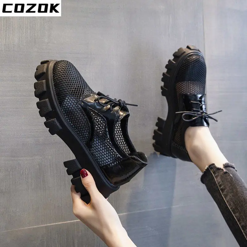 Large Size Women Shoes 41-43 Fat Feet Wide Fat Mesh Hollow Single Shoes Women Summer 2022 Breathable Thick Bottom British Shoes
Large Size Women Shoes 41-43 Fat Feet Wide Fat Mesh Hollow Single Shoes Women Summer 2022 Breathable Thick Bottom British Shoes