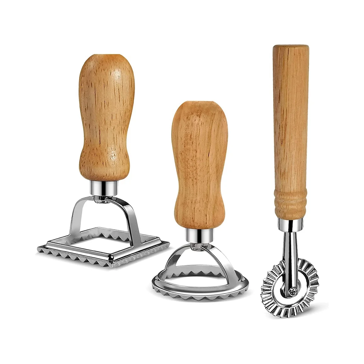 Ravioli Pasta Cutter Set, Ravioli Stamp Maker with Wooden Handle for Ravioli, Pasta, Dumplings Lasagna, Pierogi
Ravioli Pasta Cutter Set, Ravioli Stamp Maker with Wooden Handle for Ravioli, Pasta, Dumplings Lasagna, Pierogi