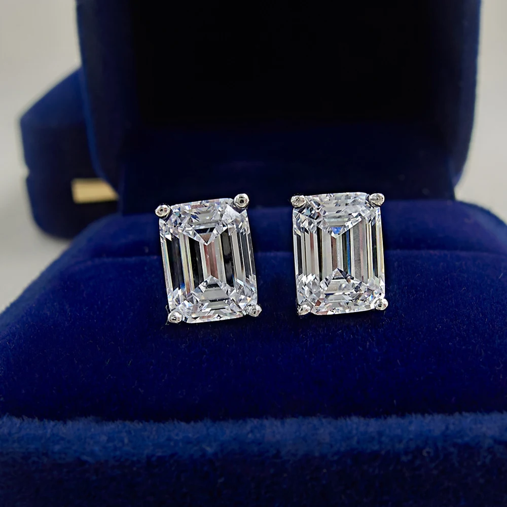 WPB S925 Sterling Silver Earrings Zircon Sparkling Baguette Stud Earrings Women High Carbon Diamonds Luxury Jewelry Gifts Party
WPB S925 Sterling Silver Earrings Zircon Sparkling Baguette Stud Earrings Women High Carbon Diamonds Luxury Jewelry Gifts Party