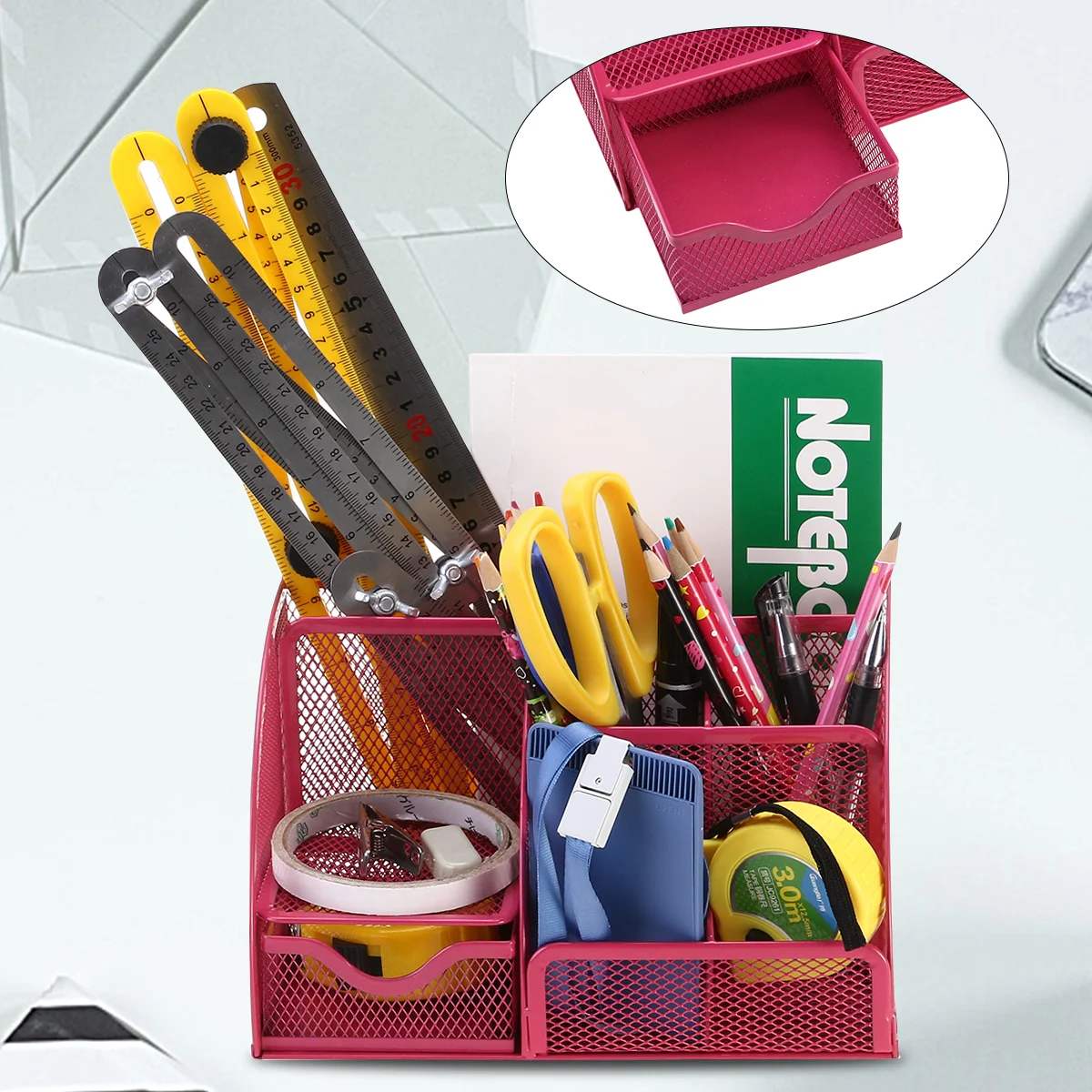 Desk Organizer Office Pen Holder Mesh Organizers Storage Accessories Supplies Desktop Stationery Container White Organiser Tidy
Desk Organizer Office Pen Holder Mesh Organizers Storage Accessories Supplies Desktop Stationery Container White Organiser Tidy