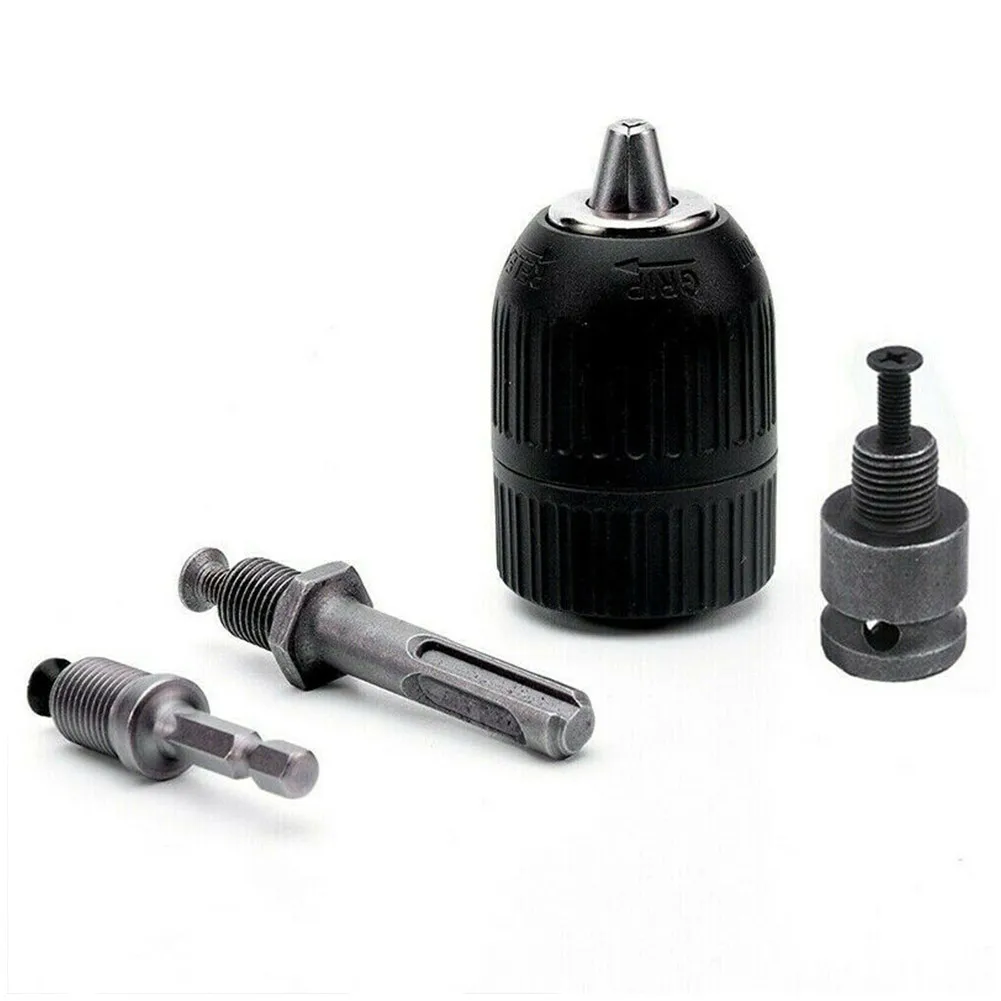 Keyless Chuck Drill Chuck Adapter For 2--13mm Shank Drills Keyless Chuck Metal+plastic Quick Change Set Three-jaw
Keyless Chuck Drill Chuck Adapter For 2--13mm Shank Drills Keyless Chuck Metal+plastic Quick Change Set Three-jaw