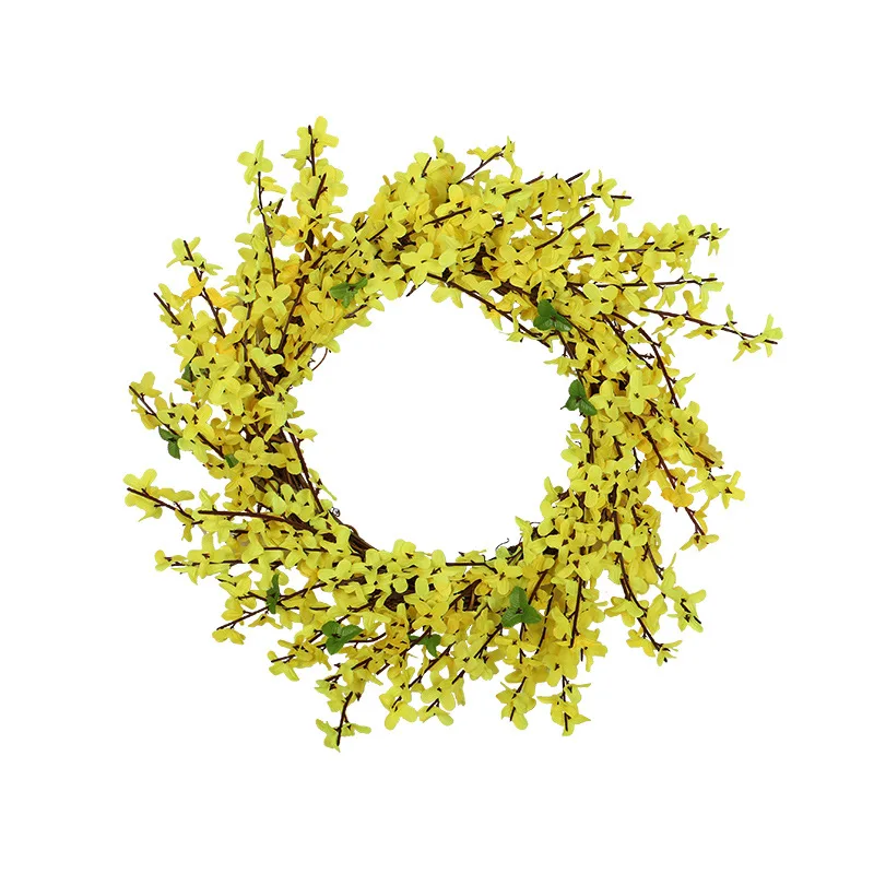 Artificial Forsythia Blossom Fake Silk Forsythia Branches Jasmine Bouquets wreath Arrangement Wedding home decoration door hang
Artificial Forsythia Blossom Fake Silk Forsythia Branches Jasmine Bouquets wreath Arrangement Wedding home decoration door hang
