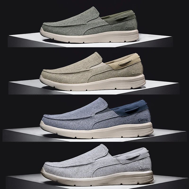 Mens Canvas Loafers Super Light Shoes for Men Outdoor Breathable Slip-on Male Flats Footwear All-match Plus Size 39-47 Male
Mens Canvas Loafers Super Light Shoes for Men Outdoor Breathable Slip-on Male Flats Footwear All-match Plus Size 39-47 Male