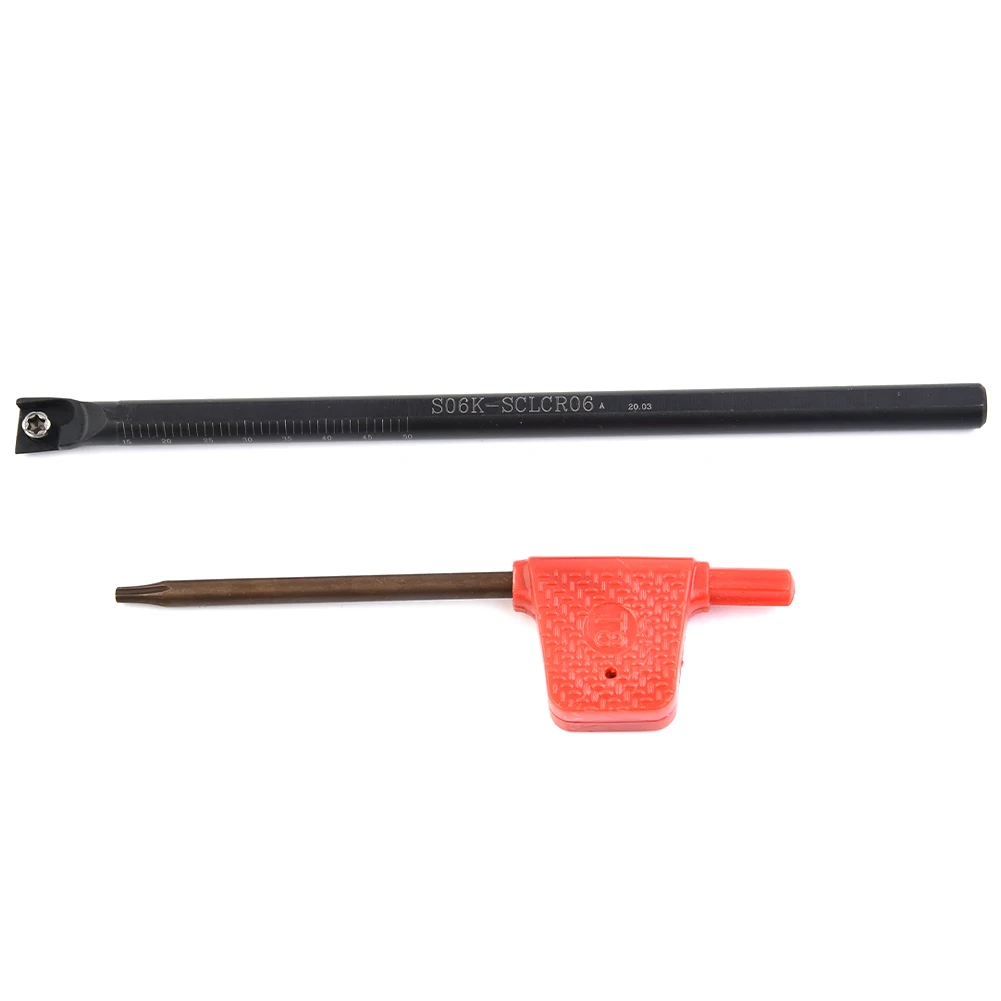6/7/8/10mm SCLCR06 Turning Tool Lathe Boring Bar & 10x CCMT060204-HM Insert For Machining Steel Profiling Bar Tool Accessories
6/7/8/10mm SCLCR06 Turning Tool Lathe Boring Bar & 10x CCMT060204-HM Insert For Machining Steel Profiling Bar Tool Accessories