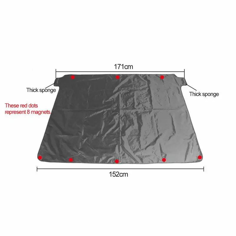 172 * 122cm Magnetic Car Front Windshield Snow Cover Protector Medium Sized 190T Waterproof Winter Auto Snow Cover Sun Shade
172 * 122cm Magnetic Car Front Windshield Snow Cover Protector Medium Sized 190T Waterproof Winter Auto Snow Cover Sun Shade