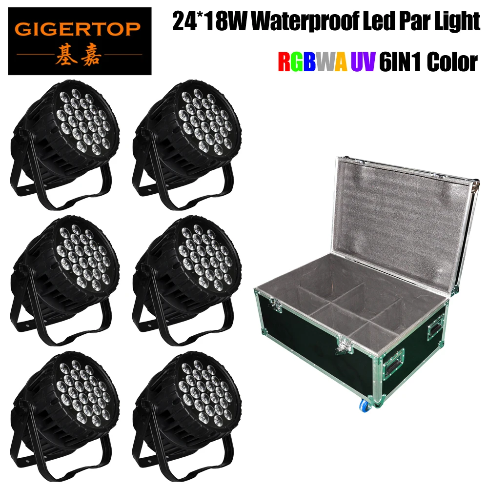 6IN1 Flightcase Pack 24x18W 6in1 Led Par Light 6CH 10CH Disco lights professional stage DJ Equipment Wedding Disco Stage Light
6IN1 Flightcase Pack 24x18W 6in1 Led Par Light 6CH 10CH Disco lights professional stage DJ Equipment Wedding Disco Stage Light