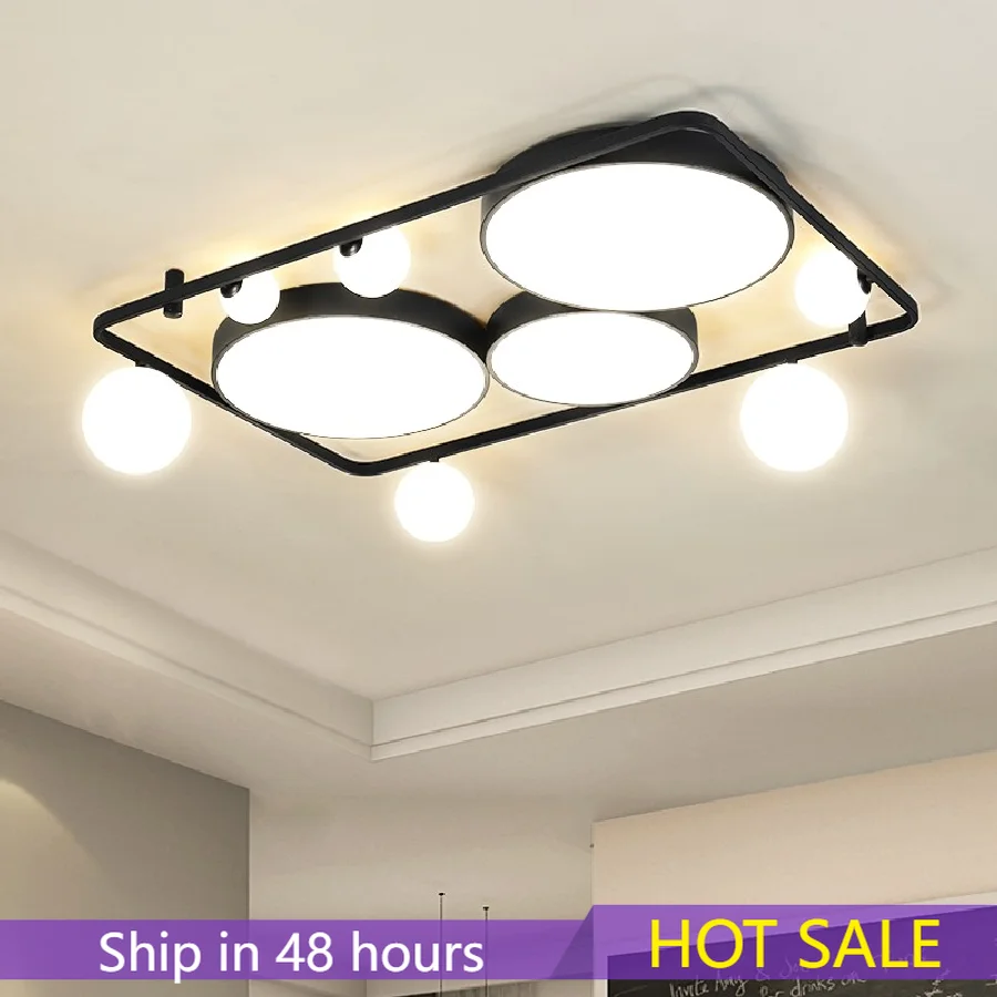 Creative LED Ceiling Light Surface Mount Rectangular Square Modern Glass Ball Panel Lamp For Dining Living Room Bedroom Lobby
Creative LED Ceiling Light Surface Mount Rectangular Square Modern Glass Ball Panel Lamp For Dining Living Room Bedroom Lobby