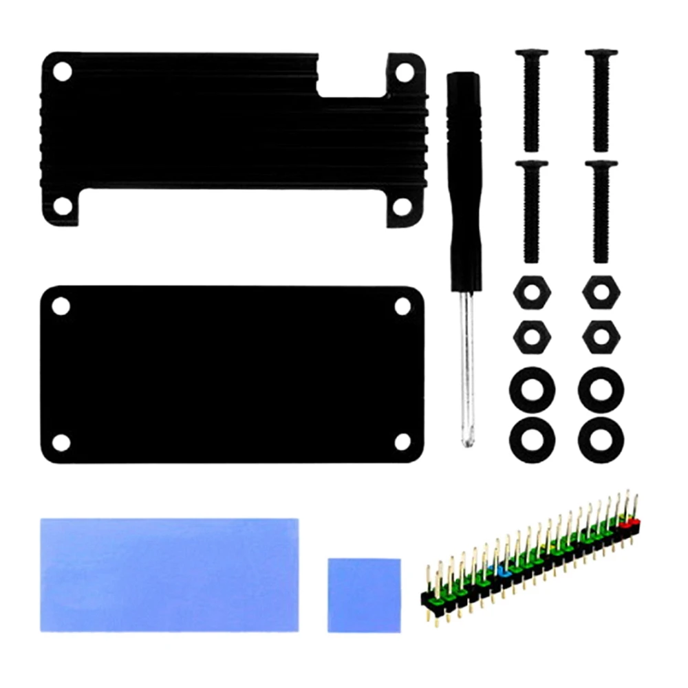 Корпус из алюминиевого сплава для Raspberry Pi Zero/Zero W/Zero WH 2W, радиатор с пассивным охлаждением, анклаус, многоцветный контактный разъем
Корпус из алюминиевого сплава для Raspberry Pi Zero/Zero W/Zero WH 2W, радиатор с пассивным охлаждением, анклаус, многоцветный контактный разъем