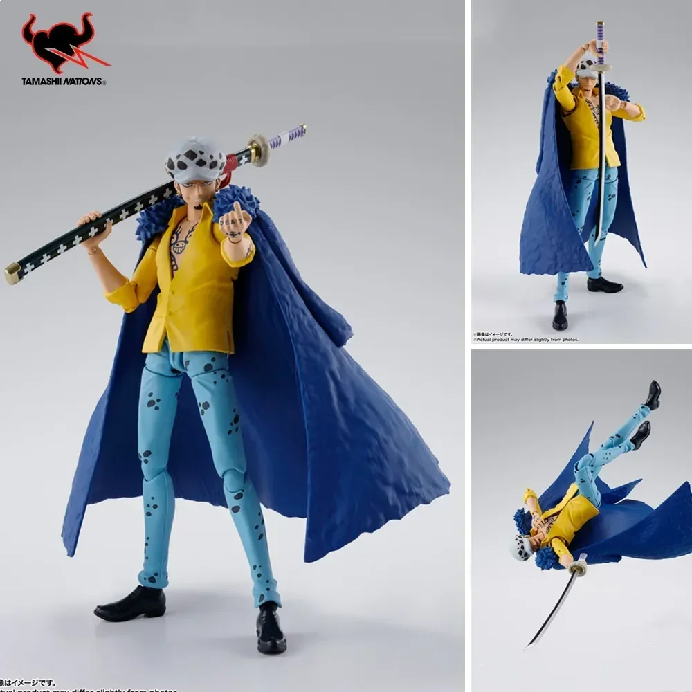 Оригинальный Аниме One Piece S.H. Фигуртс Трафальгар. LAW -The Raid on Onigashima ПВХ экшн-фигурка