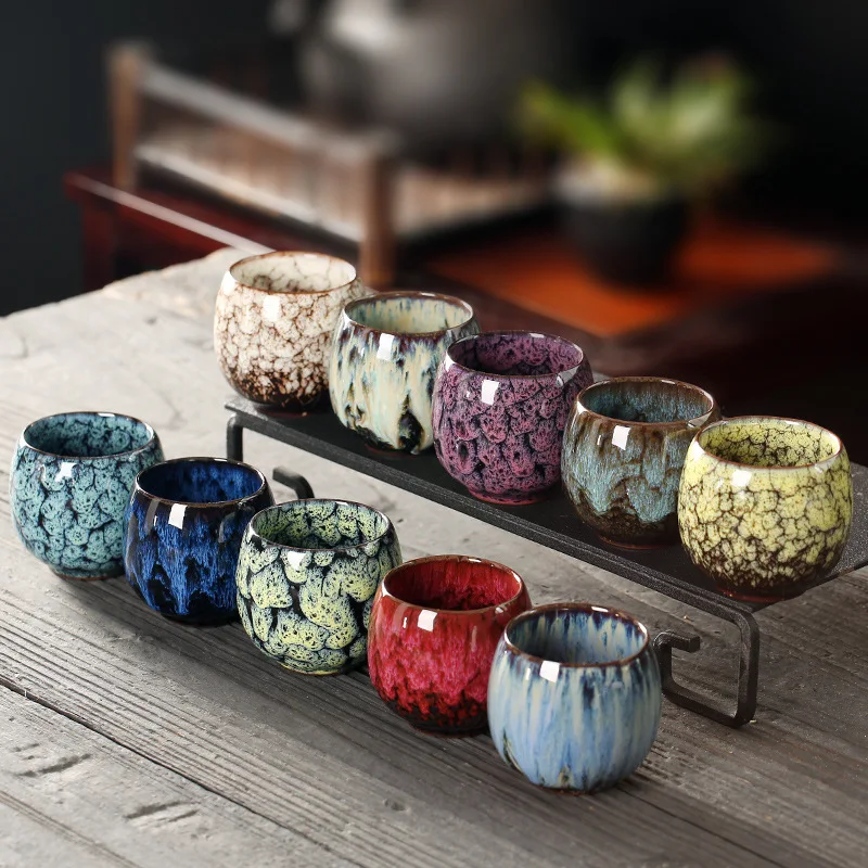 1pcs Kiln Change China Ceramic Tea Cup Porcelain Cups Pottery Personal Single Drinkware Coffee Mugs Home Teaware
1pcs Kiln Change China Ceramic Tea Cup Porcelain Cups Pottery Personal Single Drinkware Coffee Mugs Home Teaware