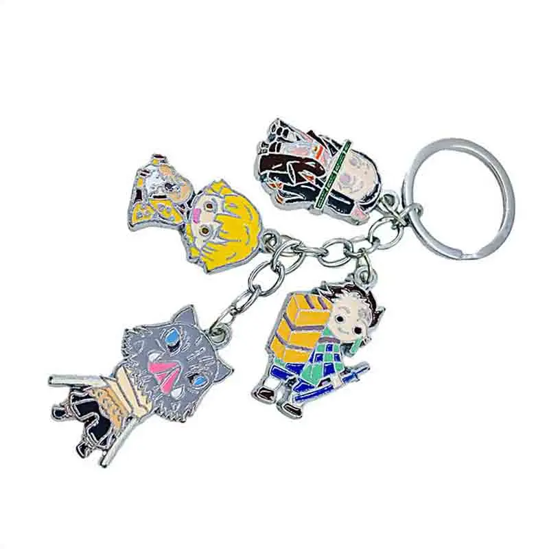New Demon Slayer Keychain Metal Kamado Tanjirou Kamado-Nezuko Tomioka Giyuu Key Rings Jewelry For Children Gift 
New Demon Slayer Keychain Metal Kamado Tanjirou Kamado-Nezuko Tomioka Giyuu Key Rings Jewelry For Children Gift