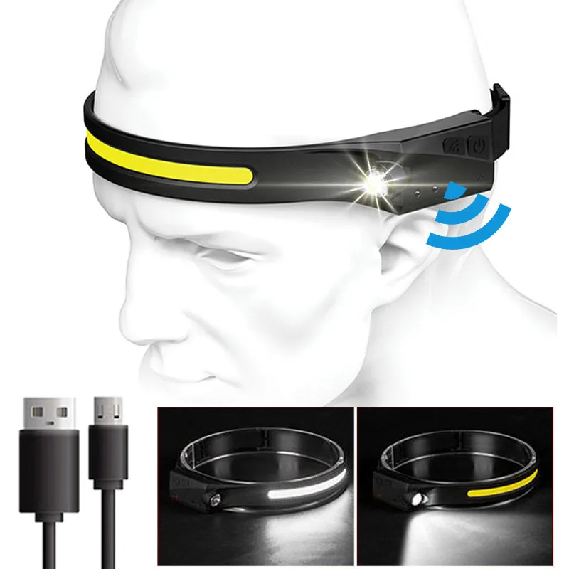 Rechargeable LED COB Headlamp Lightweight Waterproof for Adult Headlight with Built-in Battery Flashlight Camping Running Hiking
Rechargeable LED COB Headlamp Lightweight Waterproof for Adult Headlight with Built-in Battery Flashlight Camping Running Hiking