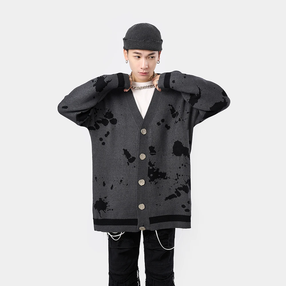 Fashion Spot Knitted Cardigan Oversized Sweater Unisex Hip Hop Long Sleeve Tops Harajuku Streetwear Mens Vintage Gothic Clothes
Fashion Spot Knitted Cardigan Oversized Sweater Unisex Hip Hop Long Sleeve Tops Harajuku Streetwear Mens Vintage Gothic Clothes