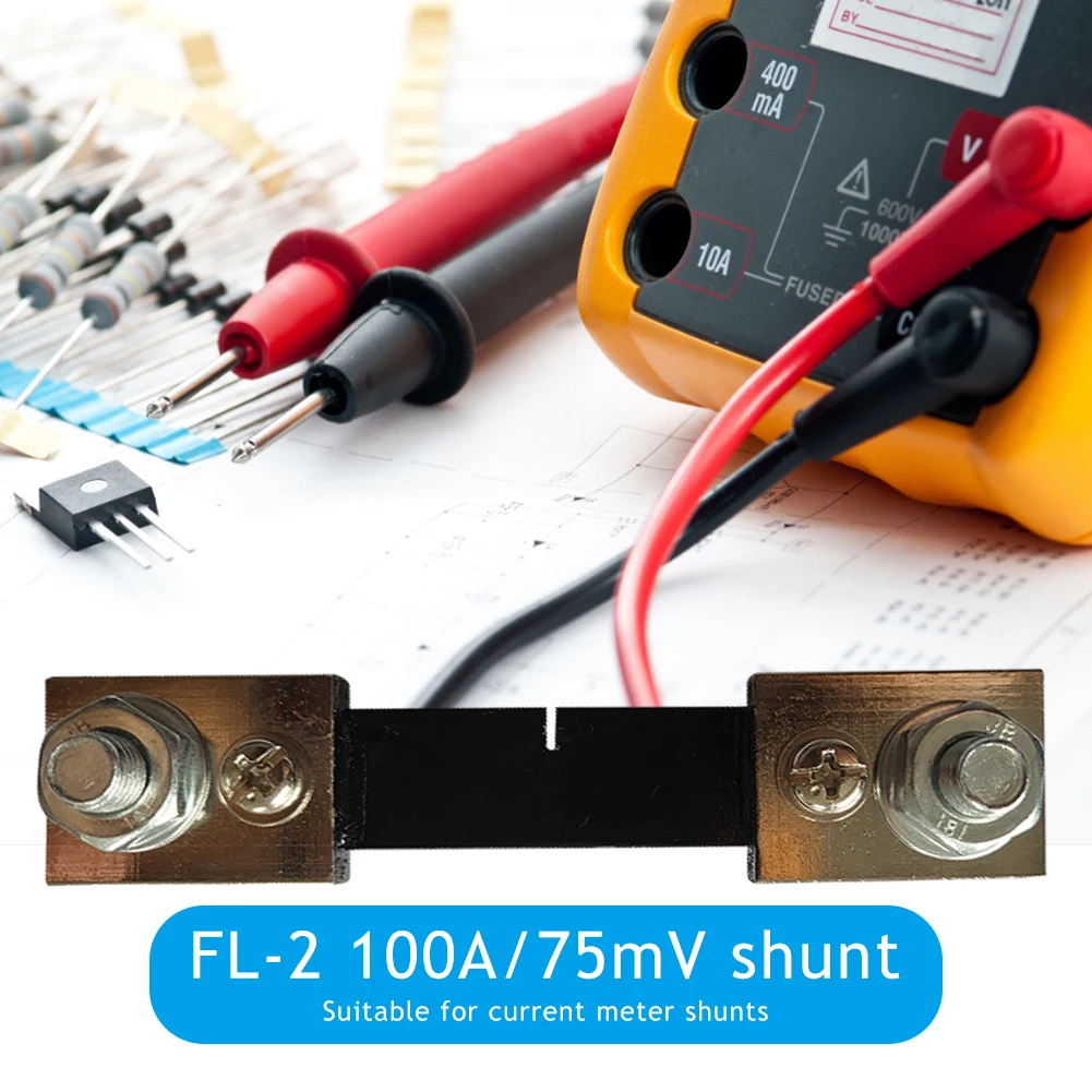 External Shunt FL-2 100A 75mV / 50A 75mV Current Meter Shunt Resister for Digital Voltmeter Ammeter Wattmeter Meter
External Shunt FL-2 100A 75mV / 50A 75mV Current Meter Shunt Resister for Digital Voltmeter Ammeter Wattmeter Meter