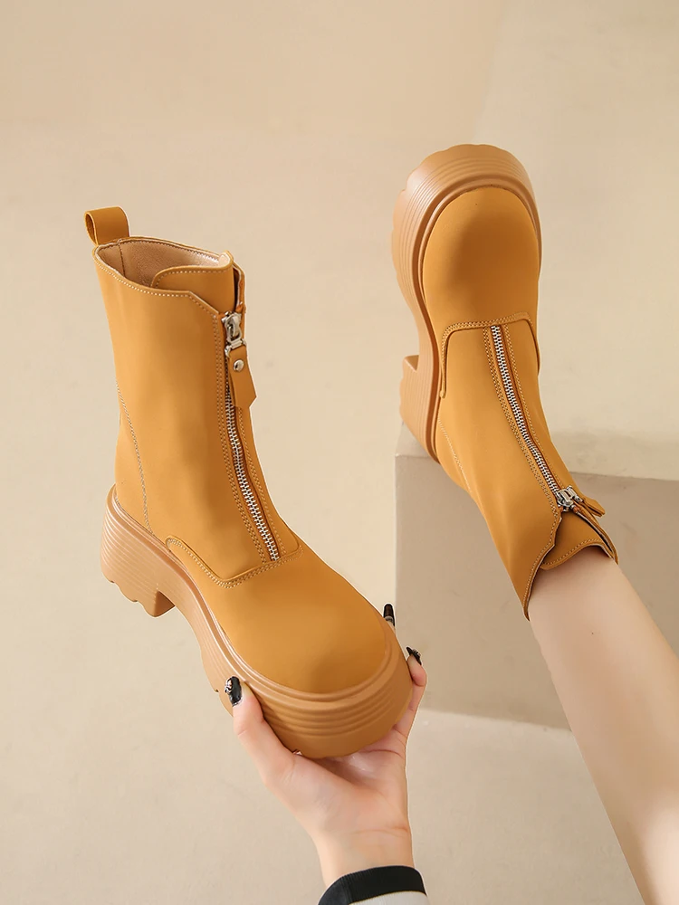 Brand Women's Shoes White Ankle Boots Clogs Platform Boots-Women Round Toe Zipper Fashion Low 2023 Rubber High Heel Lolita Rock
Brand Women's Shoes White Ankle Boots Clogs Platform Boots-Women Round Toe Zipper Fashion Low 2023 Rubber High Heel Lolita Rock