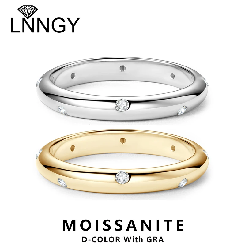 Lnngy Moissanite Diamond Ring 925 Silver Rings Original Certified For Women Couples Delicate Stackable Wedding Finger Jewellery
Lnngy Moissanite Diamond Ring 925 Silver Rings Original Certified For Women Couples Delicate Stackable Wedding Finger Jewellery