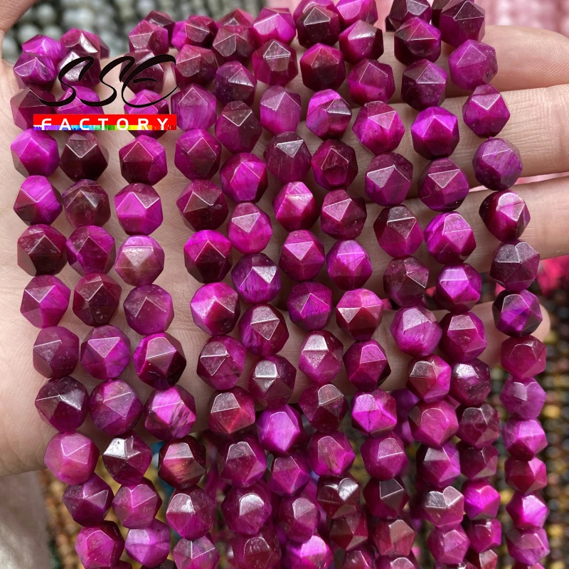 Faceted Natural Rose Red Tiger Eye Stone Beads Loose Spacer Beads For Jewelry Making DIY Earrings Bracelets 6 8 10 MM 15" Strand
Faceted Natural Rose Red Tiger Eye Stone Beads Loose Spacer Beads For Jewelry Making DIY Earrings Bracelets 6 8 10 MM 15" Strand