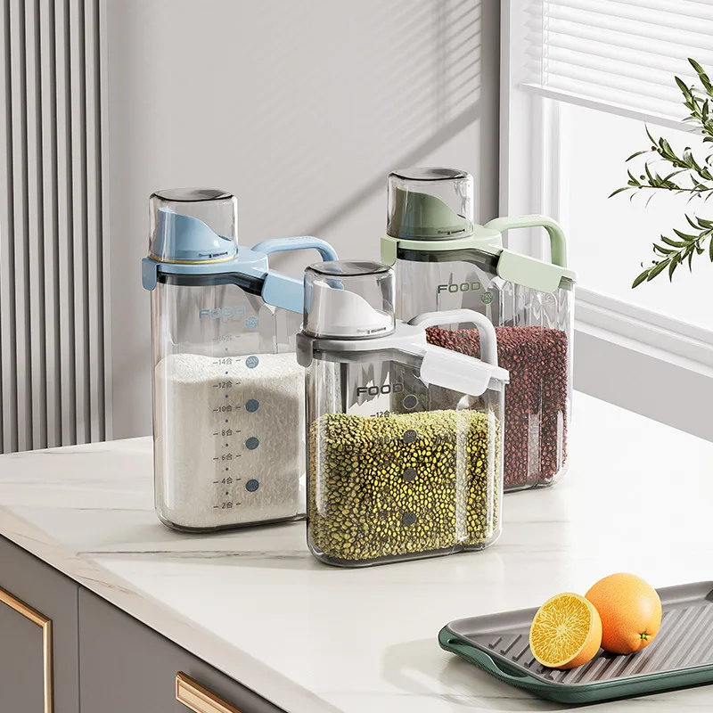 2000/2800ml Kitchen Food Container Sealed Crisper Grains Tank Storage Kitchen Sorting Rice Storage Box Container Bottle and Jars
2000/2800ml Kitchen Food Container Sealed Crisper Grains Tank Storage Kitchen Sorting Rice Storage Box Container Bottle and Jars