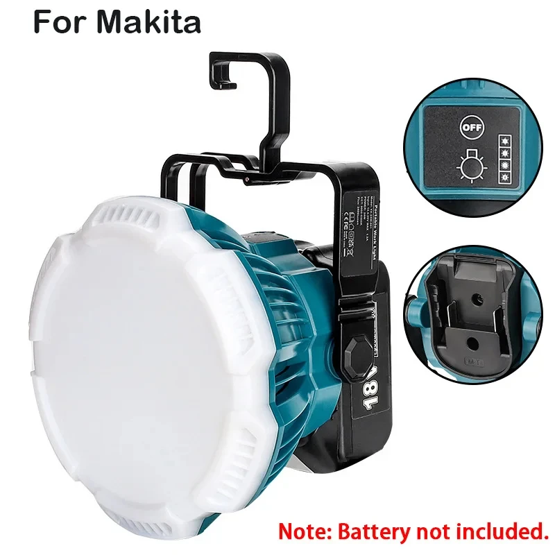 Портативная светодиодная лампа Makita 24Вт для электроинструментов 
Портативная светодиодная лампа Makita 24Вт для электроинструментов