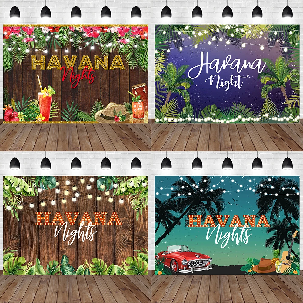 Summer Havana Nights Party Photography Backdrop Tropical Palm Tree Starry Lights Background Holiday Birthday Decoration Props
Summer Havana Nights Party Photography Backdrop Tropical Palm Tree Starry Lights Background Holiday Birthday Decoration Props