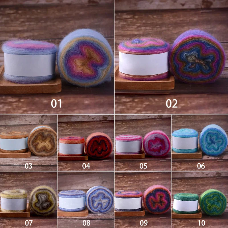 1 Roll Rainbow Gradient Mohair Yarn Blend Yarn For Knitting Winter Crochet Yarn Clothes Skirt Lace Line DIY Hand-woven Soft Yarn
1 Roll Rainbow Gradient Mohair Yarn Blend Yarn For Knitting Winter Crochet Yarn Clothes Skirt Lace Line DIY Hand-woven Soft Yarn