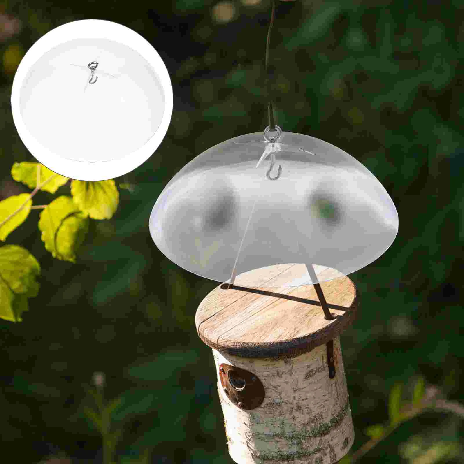 

Oriole Hanging Flowerpot Rain Cover Squirrel Proof Bird Feeder Guards Feeders Plastic Outdoor Planters Protective Gear Supply