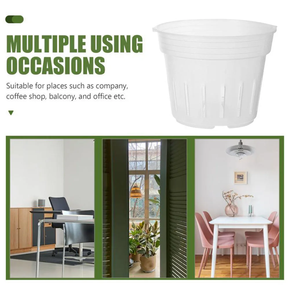 5pcs Garden Pots Transparency Nursery Pots Planting Nutrition Cup Orchid Propagation Container Bag Plastic Flowers Pot
5pcs Garden Pots Transparency Nursery Pots Planting Nutrition Cup Orchid Propagation Container Bag Plastic Flowers Pot