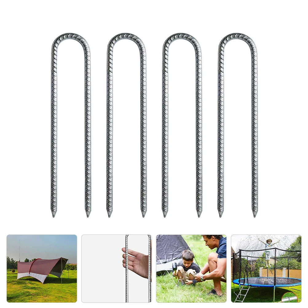 4Pcs Galvanized Steel Tent Stakes Wear-resistant Ground Stakes Professional Trampoline Stakess
4Pcs Galvanized Steel Tent Stakes Wear-resistant Ground Stakes Professional Trampoline Stakess