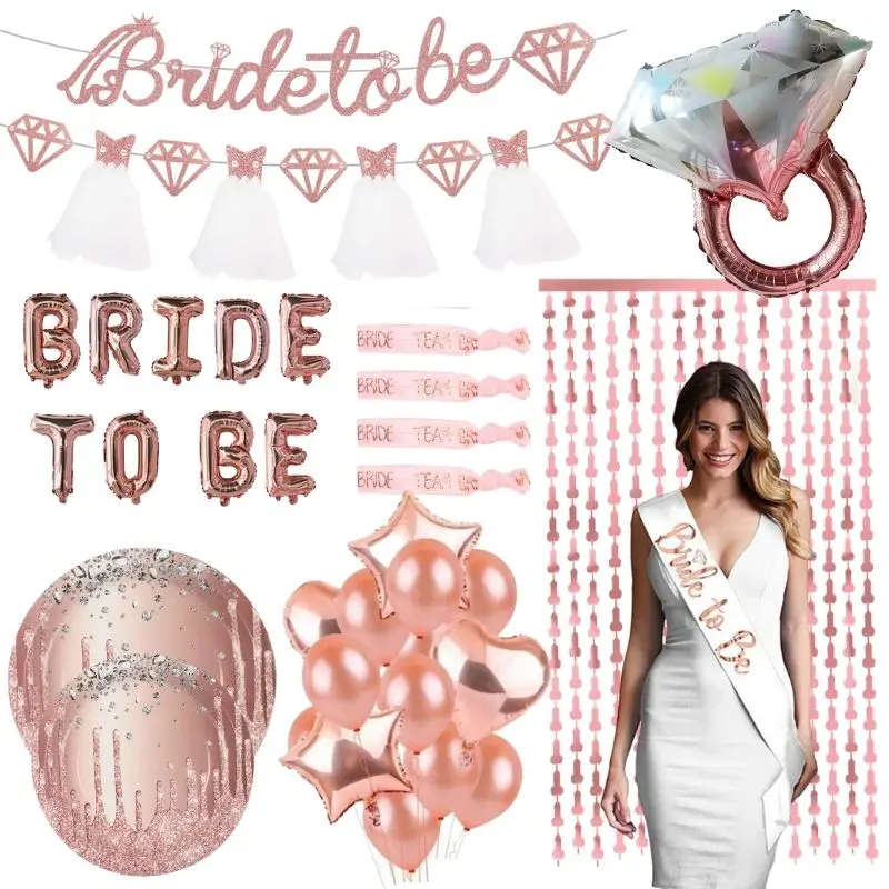 Bride To Be Rose Gold Gold Balloons Banner Sash for Bachelorette Party Wedding Decorations Bridal Shower Bachelorette Party Supp
Bride To Be Rose Gold Gold Balloons Banner Sash for Bachelorette Party Wedding Decorations Bridal Shower Bachelorette Party Supp