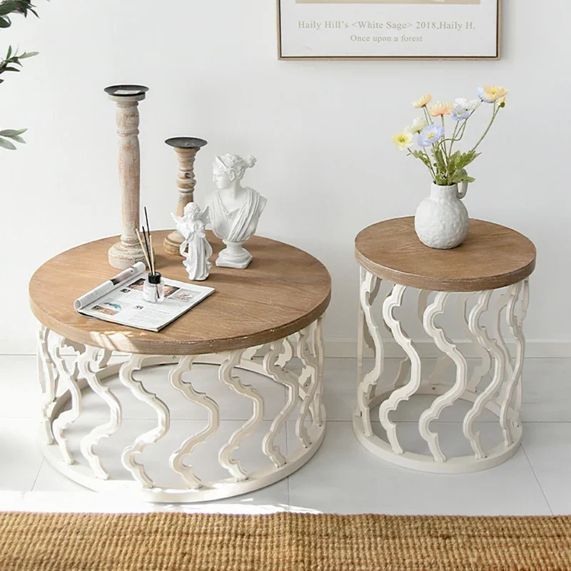 

Деревянный дизайнерский журнальный столик, круглый уникальный мобильный нестандартный боковой столик, минималистичный твердый стол, вспомогательная мебель для гостиной
