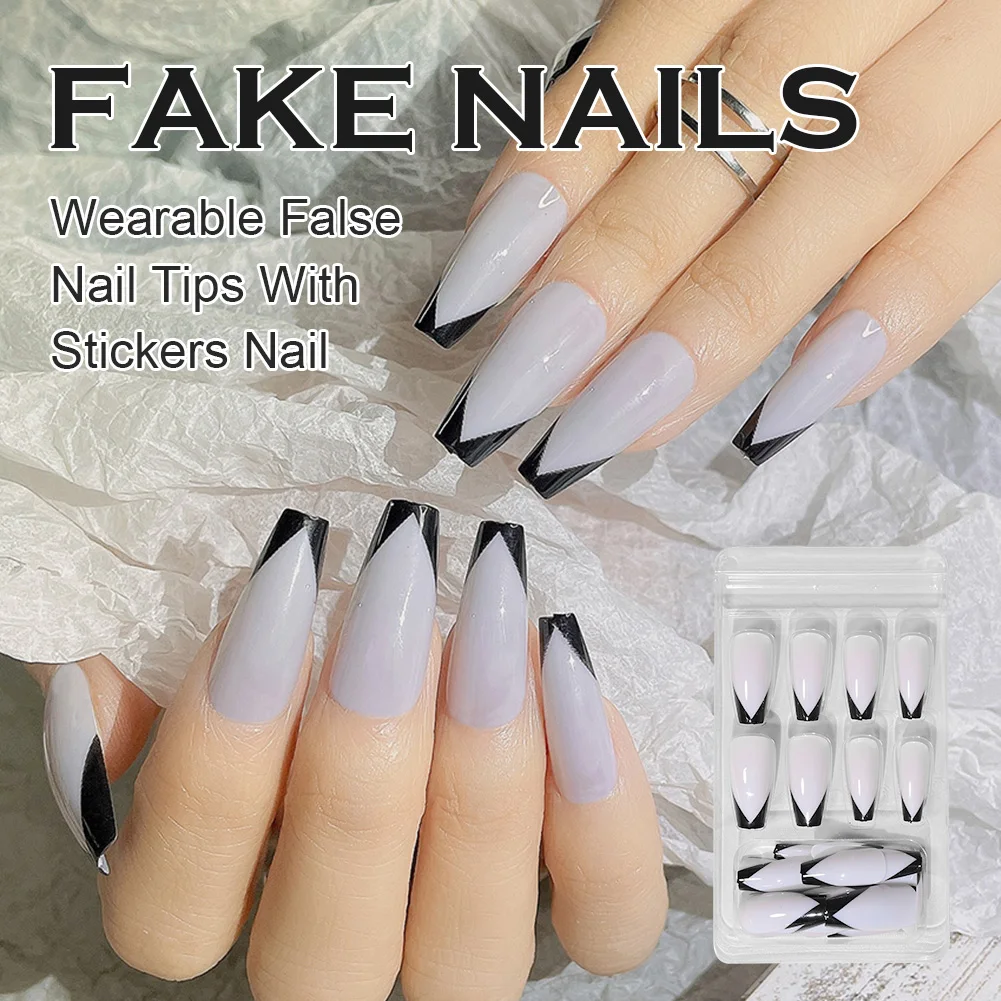 24Pcs/Box Press On Nails Long Coffin French False Nails Full Cover Arcylic Nail Art Tips For Grils Women Manicure Tool
24Pcs/Box Press On Nails Long Coffin French False Nails Full Cover Arcylic Nail Art Tips For Grils Women Manicure Tool