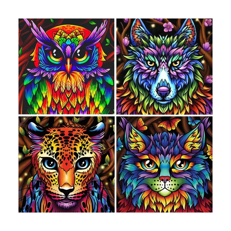 5D DIY Full Square Round Diamond Painting"Colorful Wolf Leopard Owl Cat Tiger"Diamond Embroidery Cross Stitch Mosaic Decoration
5D DIY Full Square Round Diamond Painting"Colorful Wolf Leopard Owl Cat Tiger"Diamond Embroidery Cross Stitch Mosaic Decoration