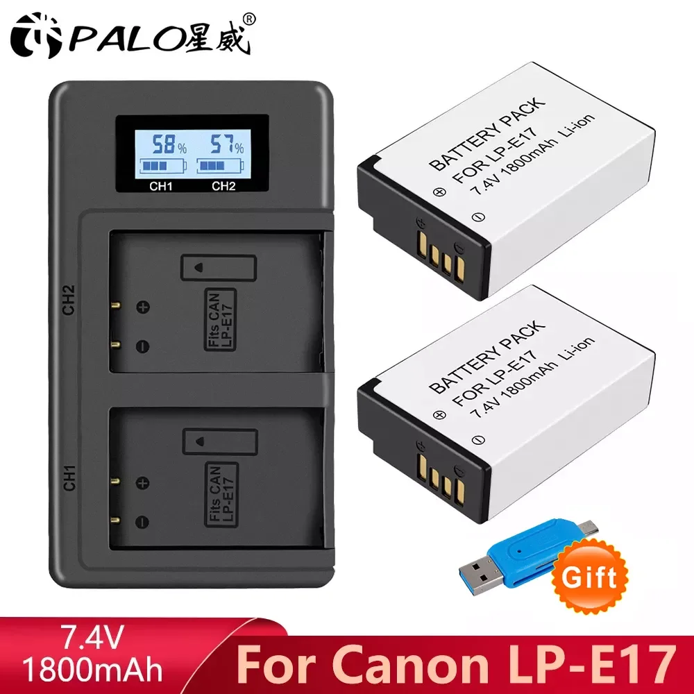 

NEW LPE17 LP E17 LP-E17 Battery for Canon EOS RP 200D 250D M3 M5 M6 750D 760D T6i T6s 800D 8000D Kiss X8i Camera