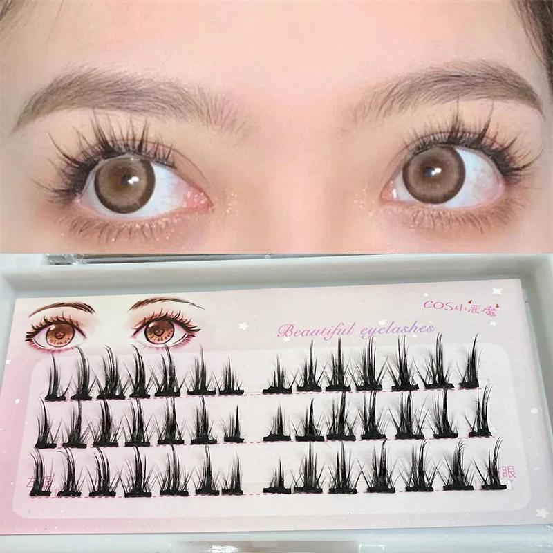 Little Devil Cos False Eyelashes Natural Simulation Grafting Single Cluster Eyelashes Makeup Beauty Tools
Little Devil Cos False Eyelashes Natural Simulation Grafting Single Cluster Eyelashes Makeup Beauty Tools