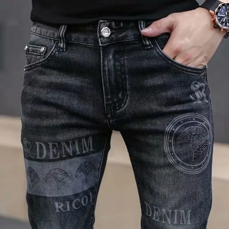 Spring New Autumn Jeans Washed Designer Clothes Boyfriend Black FASHION Korean Vintage Cargo Slim Stretch Embroidery Trousers
Spring New Autumn Jeans Washed Designer Clothes Boyfriend Black FASHION Korean Vintage Cargo Slim Stretch Embroidery Trousers