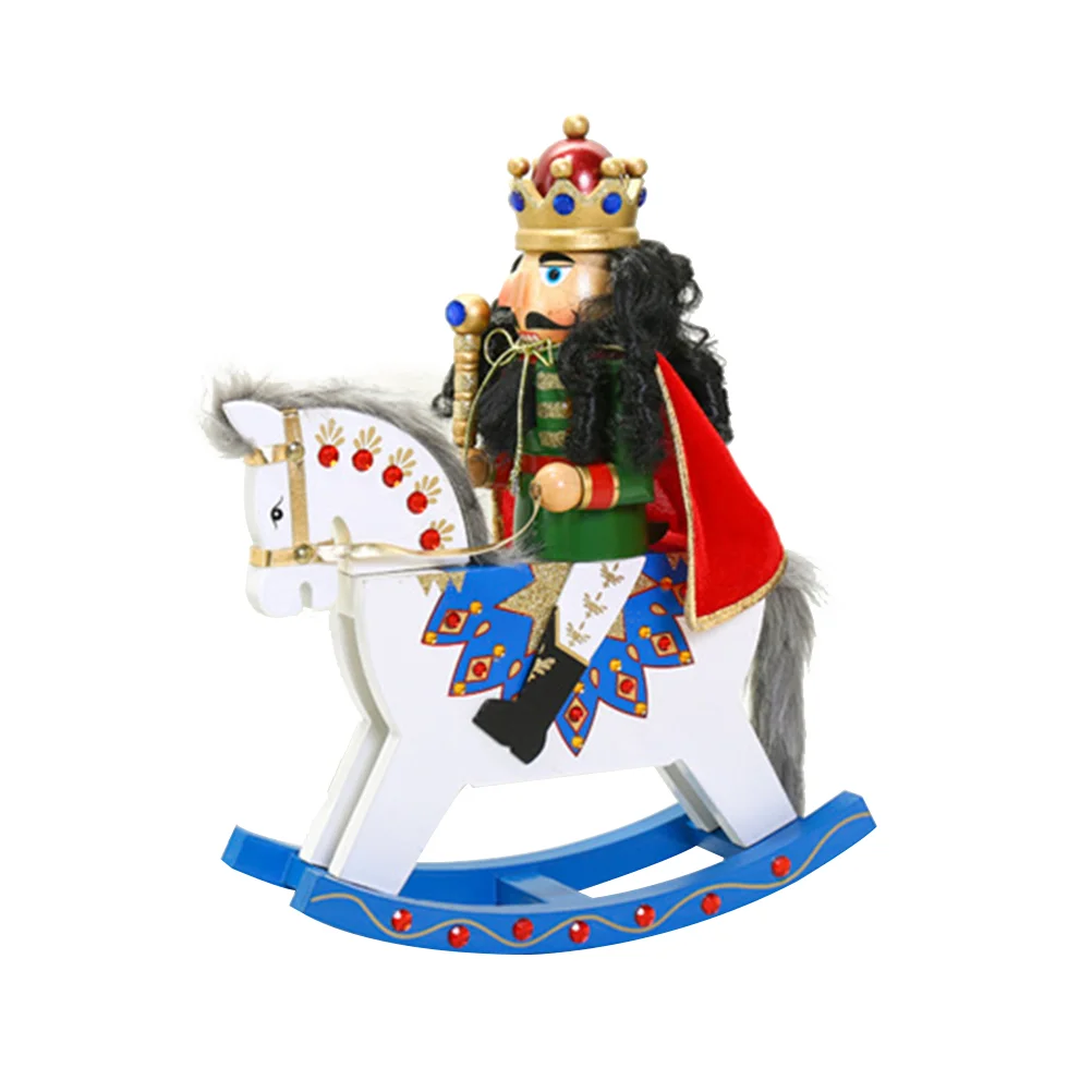 1Pc Christmas Wooden Nutcracker Ornaments Soldier Figurine Rocking Horse Desktop Puppet for Kids, Home Christmas Party
1Pc Christmas Wooden Nutcracker Ornaments Soldier Figurine Rocking Horse Desktop Puppet for Kids, Home Christmas Party