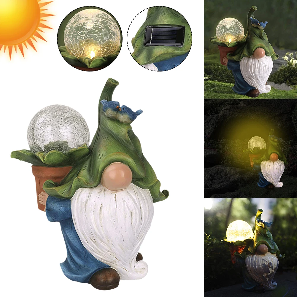 Fairy Garden Gnome Statue With Solar LED Lights Waterproof Dwarf Night Lamp Creative Home Decoration For Pool Backyard Pond
Fairy Garden Gnome Statue With Solar LED Lights Waterproof Dwarf Night Lamp Creative Home Decoration For Pool Backyard Pond