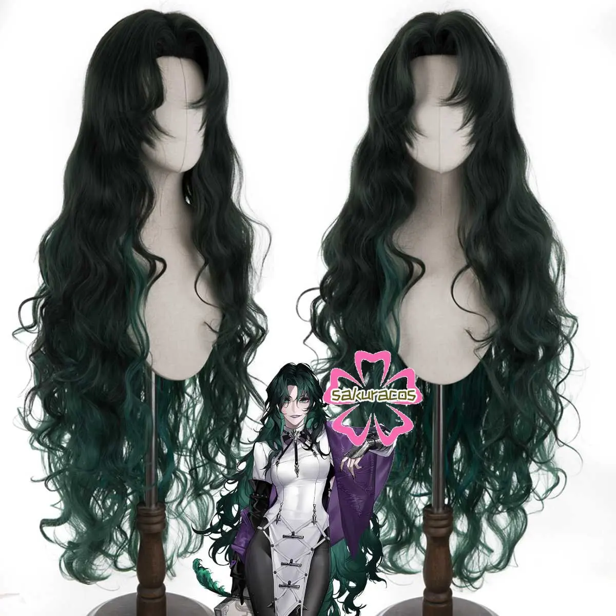 Парик для косплея по мотивам игры «путь в нигде», термостойкие длинные вьющиеся волосы разных цветов, для Хэллоуина, ролевых игр, цвет темно-зеленый
Парик для косплея по мотивам игры «путь в нигде», термостойкие длинные вьющиеся волосы разных цветов, для Хэллоуина, ролевых игр, цвет темно-зеленый