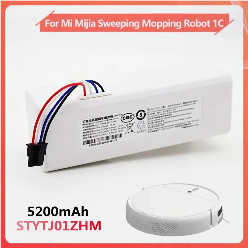 Upgrade 14.4V 5200mAh Rechargeable Li-ion Battery for Xiaomi MIJIA 1C Sweeping & Mopping Robot 2600mAh 18650 Battery Pack
Upgrade 14.4V 5200mAh Rechargeable Li-ion Battery for Xiaomi MIJIA 1C Sweeping & Mopping Robot 2600mAh 18650 Battery Pack