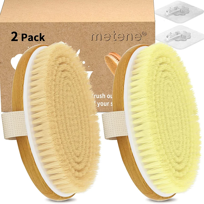 2 Pack Dry Body Brushes Exfoliating Body Scrubbers Natural Bristles Improve Circulation Stop Lngrown Hairs Reduce Acne Cellulite
2 Pack Dry Body Brushes Exfoliating Body Scrubbers Natural Bristles Improve Circulation Stop Lngrown Hairs Reduce Acne Cellulite