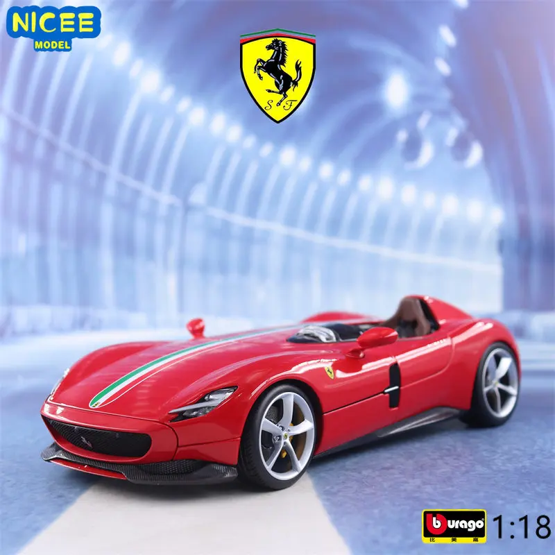 Bburago 1:18 Ferrari Monza SP1 спортивный автомобиль в твердом переплете, литая модель автомобиля из металлического сплава, коллекционная детская игрушка, подарки B475
Bburago 1:18 Ferrari Monza SP1 спортивный автомобиль в твердом переплете, литая модель автомобиля из металлического сплава, коллекционная детская игрушка, подарки B475