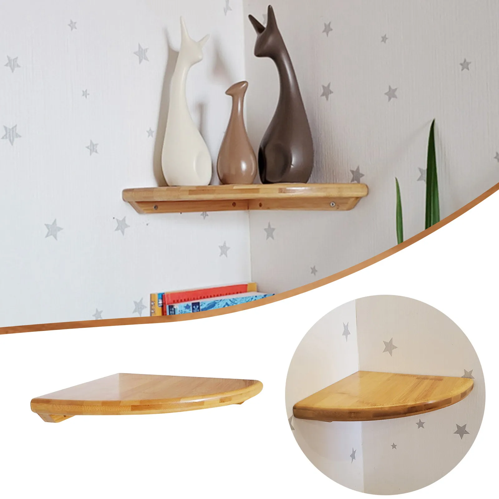 1 Set Corner Shelf Hanging Shelves For Wall Wood Wall Shelf Wall Hanging Decor Shower Wall Mounted Plates Organizer over Sink
1 Set Corner Shelf Hanging Shelves For Wall Wood Wall Shelf Wall Hanging Decor Shower Wall Mounted Plates Organizer over Sink